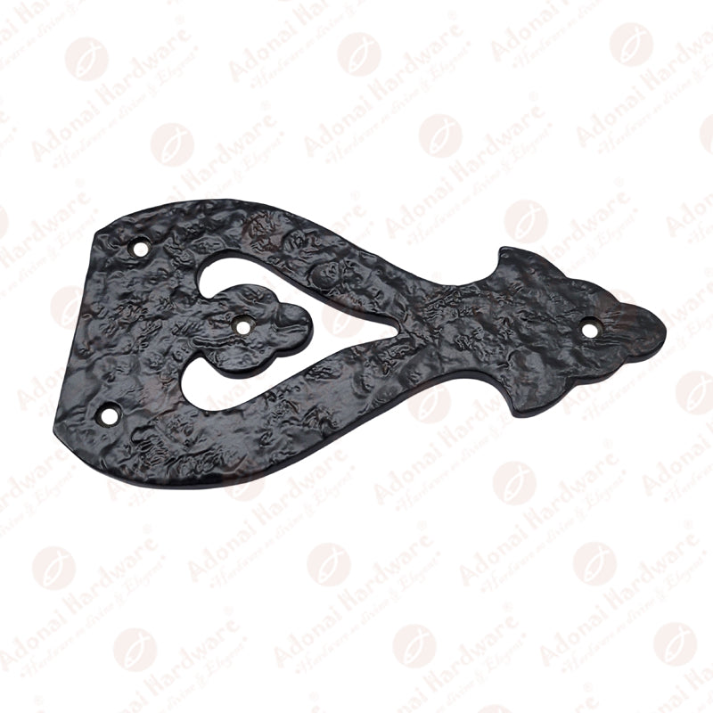 7.2 Inch Alleluia Antique Cast Iron Vintage False or Dummy Front Hinge