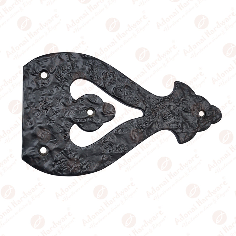 7.2 Inch Alleluia Antique Cast Iron Vintage False or Dummy Front Hinge