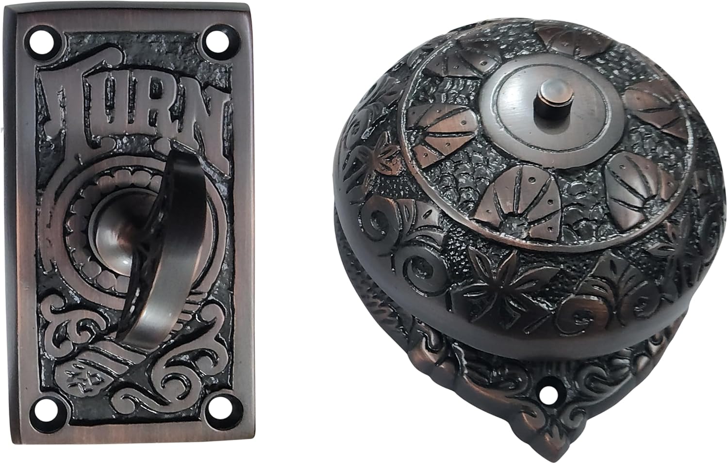 "Abijam" Brass Manual Old Fashioned Door Bell