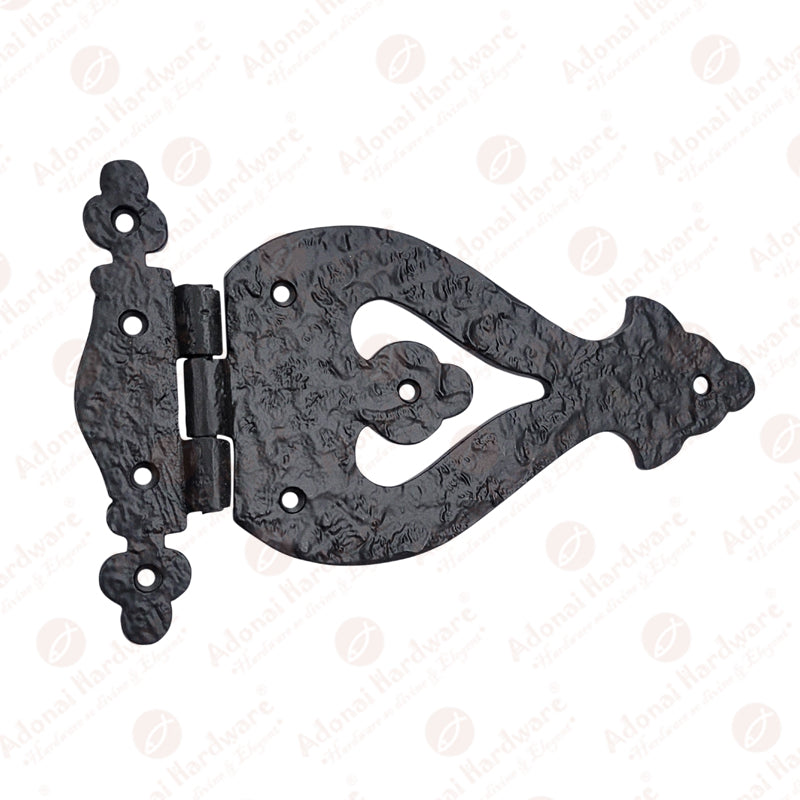 9 Inch Alleluia Antique Cast Iron Vintage T Hinge