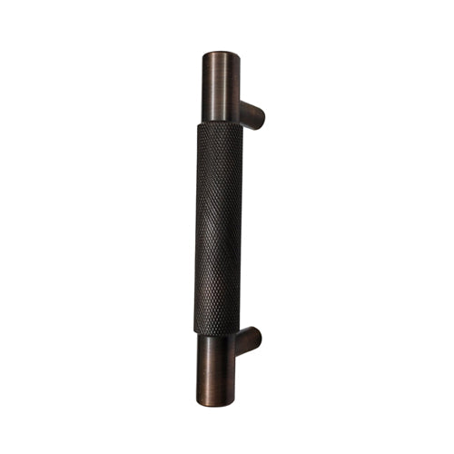 Buy 3.7 Inch Centers "Tahan" Pure Solid Brass Knurled T Bar Cabinet Pull/Handle-Premium Harware Products Online - Adonai Hardware