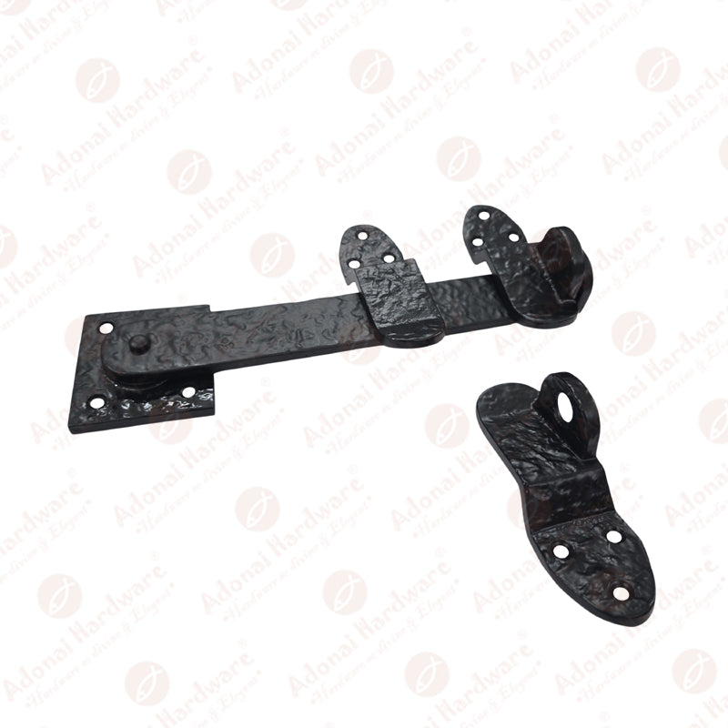 9 Inch Elath Iron Black Antique Gate Latch