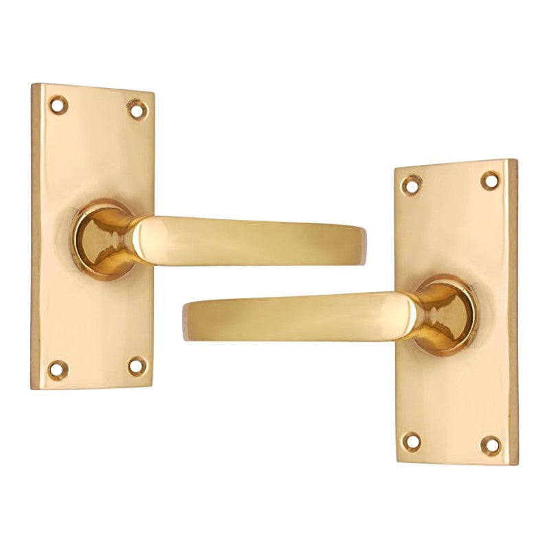 Buy "Asa" Brass Door Handle with Plate-Premium Harware Products Online - Adonai Hardware