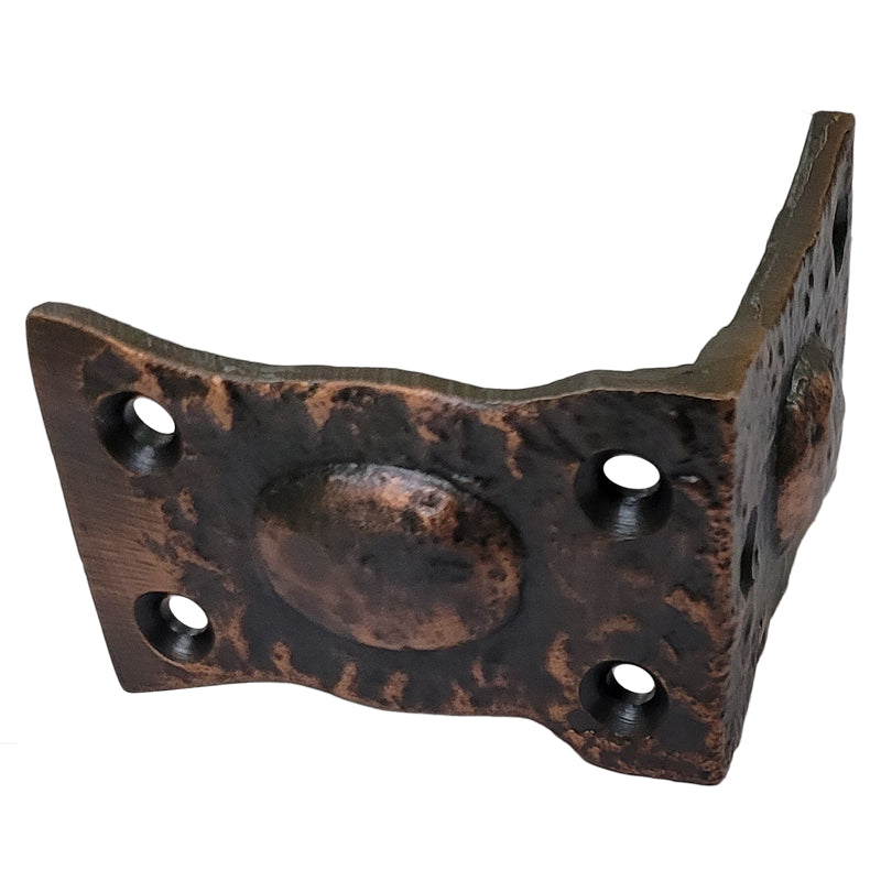 "Arah" Black Antique Cast Iron L-Corner