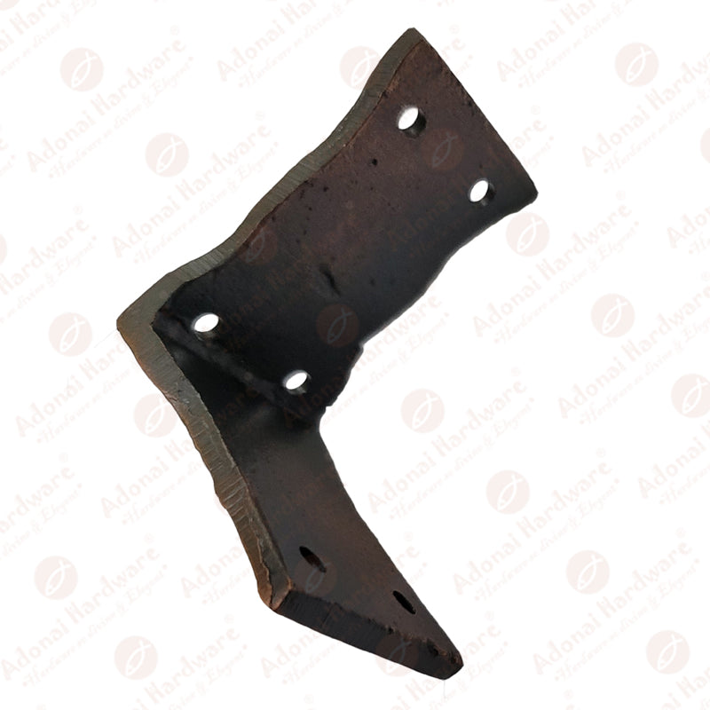 "Arah" Black Antique Cast Iron L-Corner