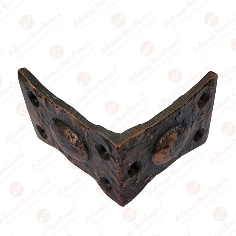 "Arah" Black Antique Cast Iron L-Corner