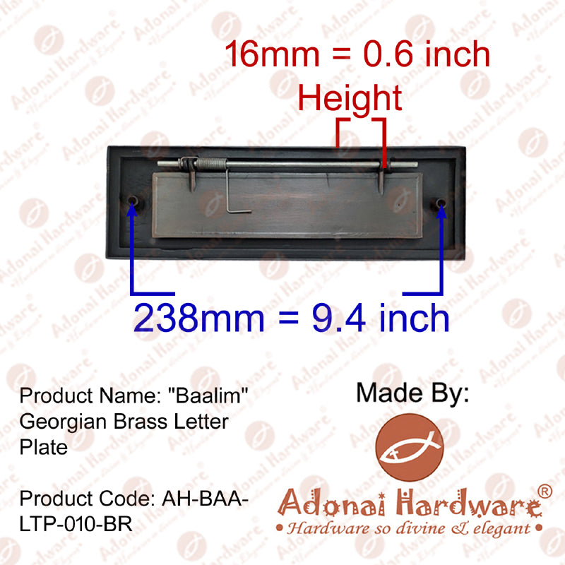 "Baalim" Georgian Letter Plate