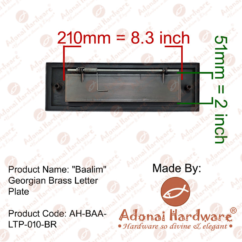 "Baalim" Georgian Letter Plate