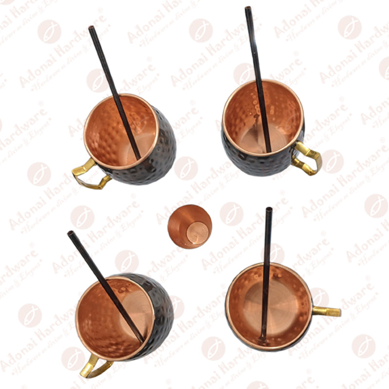 Hammered Pure Copper Moscow Mule Mug
