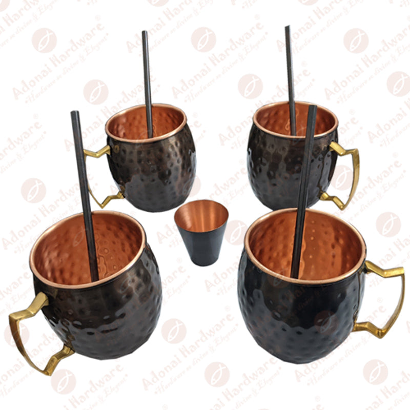 Hammered Pure Copper Moscow Mule Mug