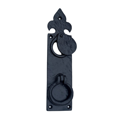 Buy "Abishua" Black Antique Iron Cylinder Cover Drop Pull-Premium Harware Products Online - Adonai Hardware
