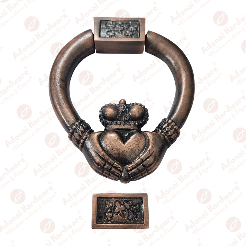 Claddagh Door Knocker, Premium Size - Traditional - Door Knockers - By