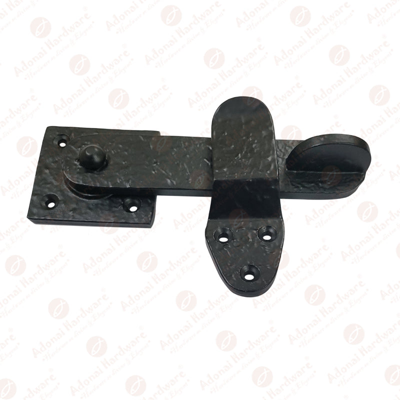 5 Inch Elath Black Antique Gate Latch