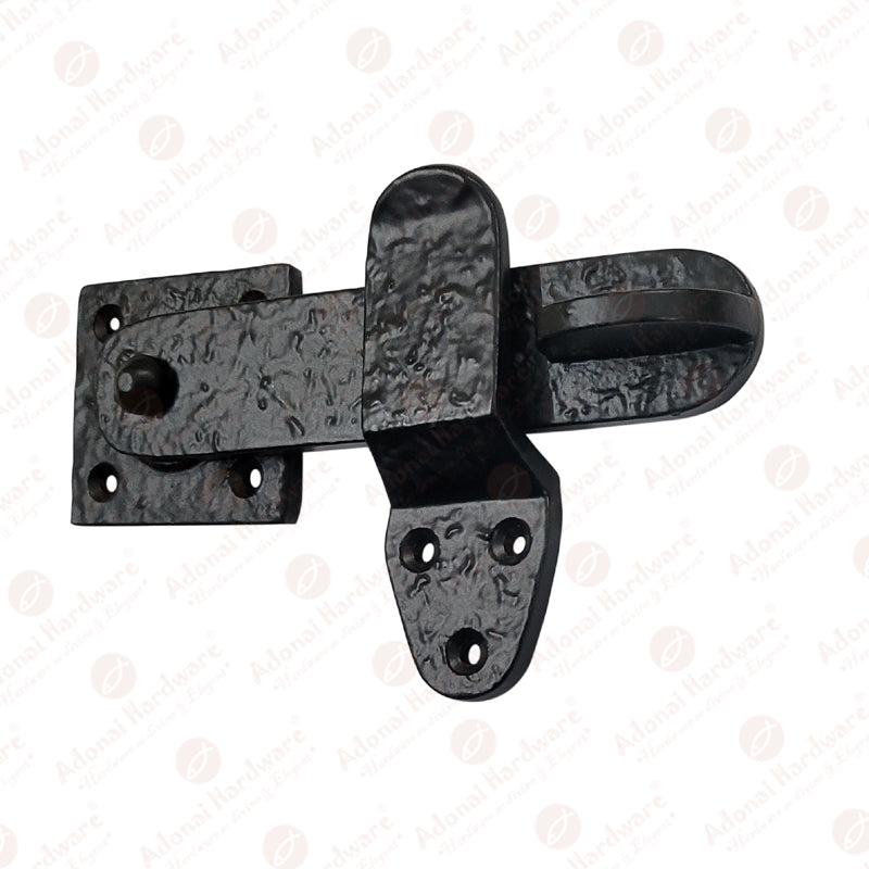 5 Inch Elath Black Antique Gate Latch
