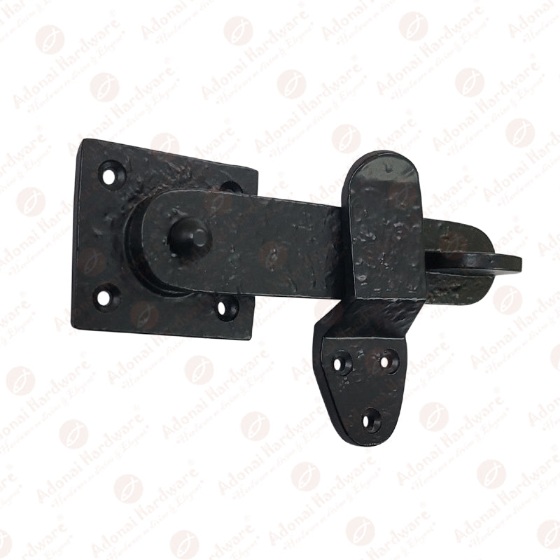5 Inch Elath Black Antique Gate Latch