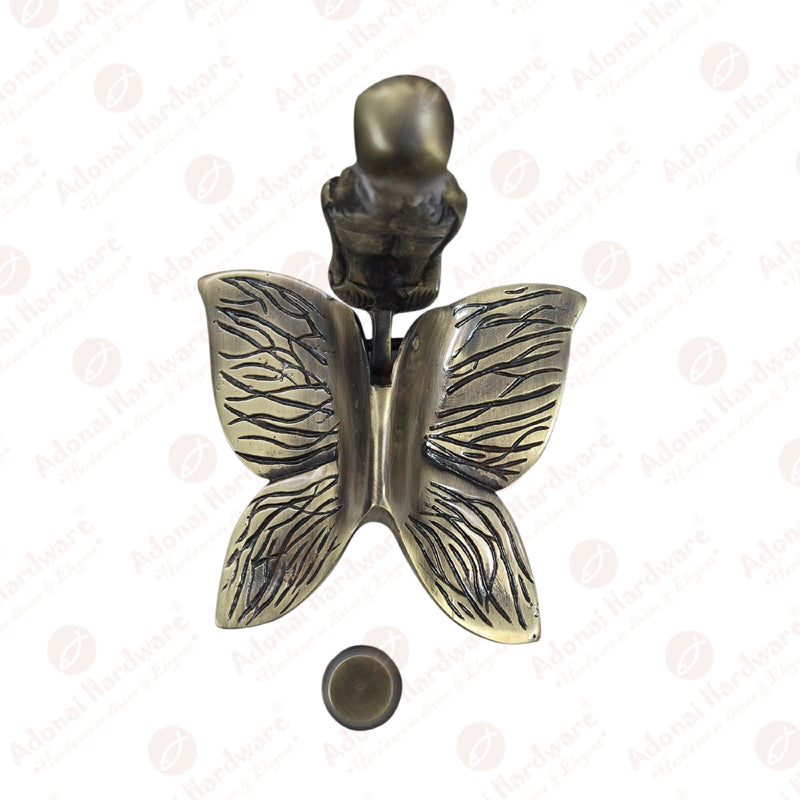 "Fairy Lady" Brass Door Knocker