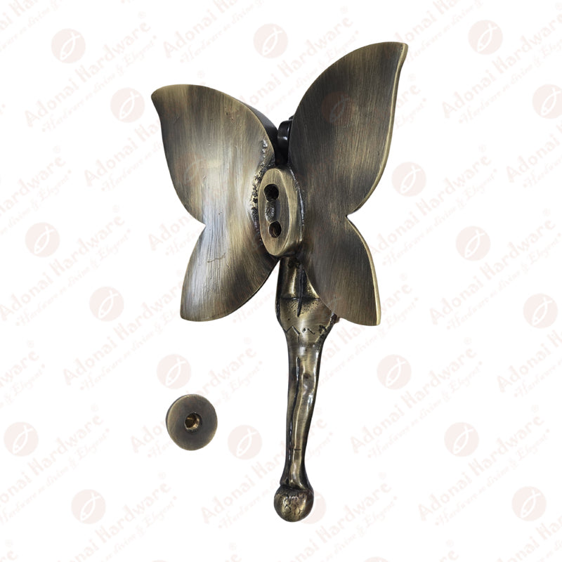 "Fairy Lady" Brass Door Knocker