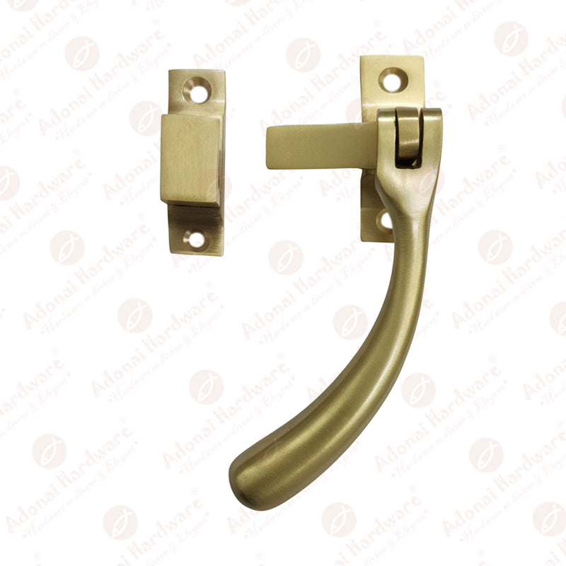 Left Curved Brass Fastener
