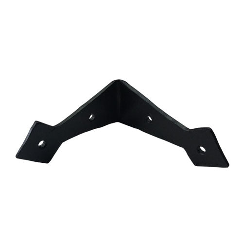 Buy 3 Inch "Abba" Black Antique Iron Hand Forged L-Corner-Premium Harware Products Online - Adonai Hardware
