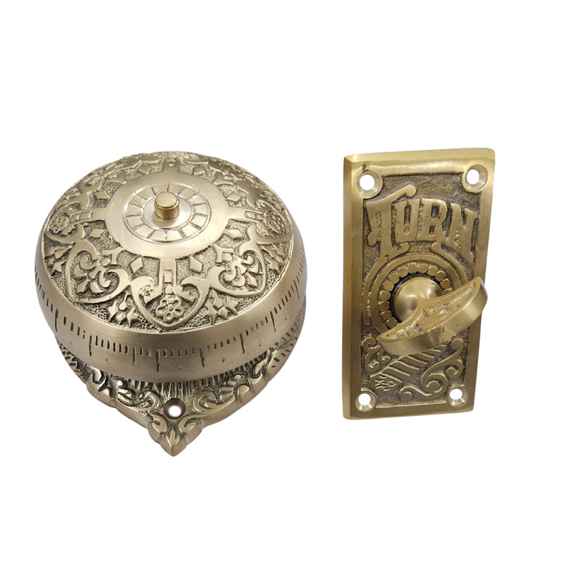 "Jaalam" Brass Manual Old Fashioned Door Bell