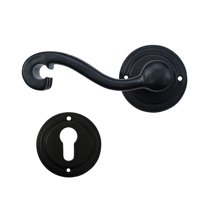 "Jude" Iron Handle with Rose