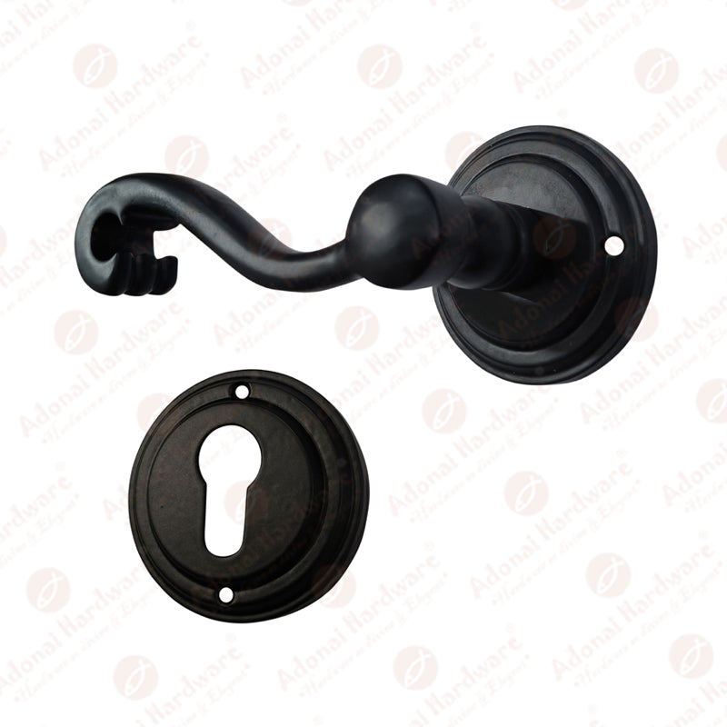 "Jude" Iron Handle with Rose