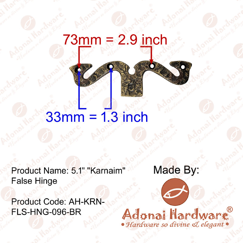 "Karnaim" Brass False Hinge
