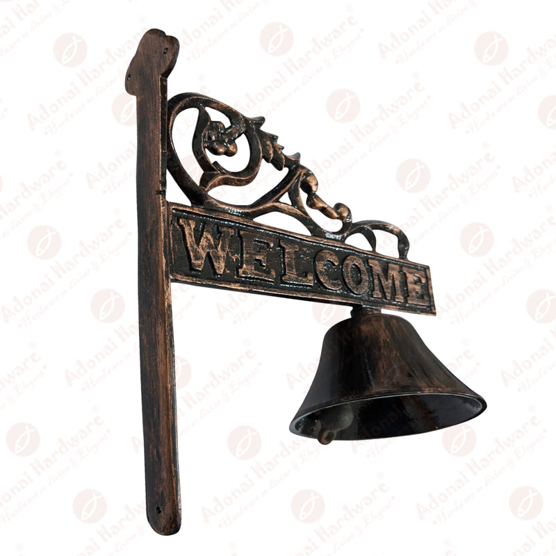 Aluminium Large Welcome Wall Mounted Bell