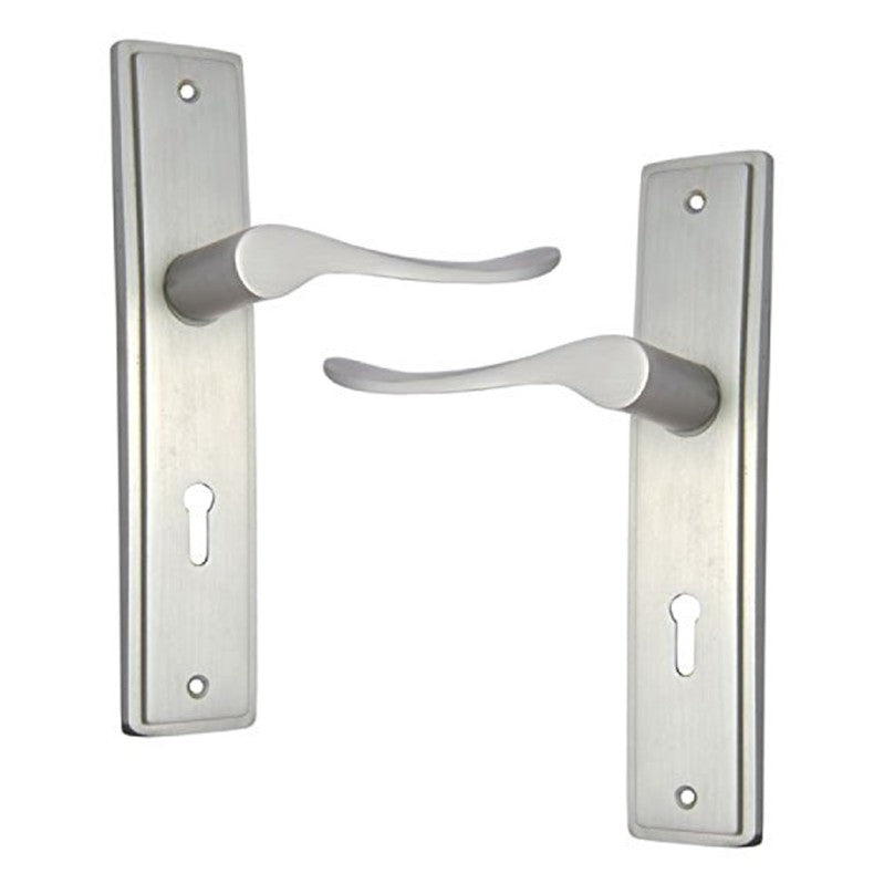 Buy "Levi" Brass Door Handle with Plate-Premium Harware Products Online - Adonai Hardware