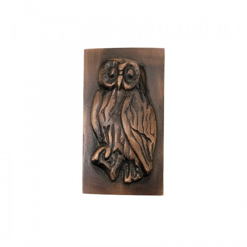 3.75" "Owl" Brass Wall Tiles