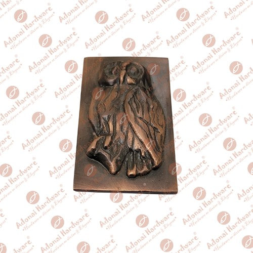 3.75" "Owl" Brass Wall Tiles