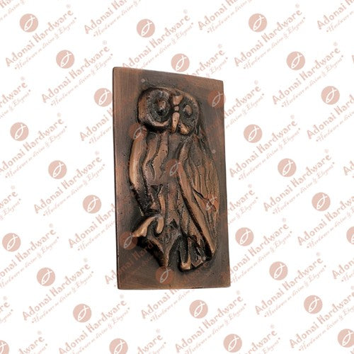 3.75" "Owl" Brass Wall Tiles