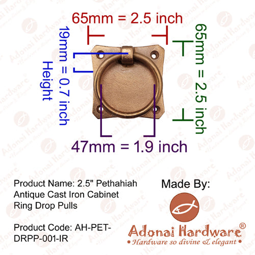 "Pethahiah" Iron Drop Pull