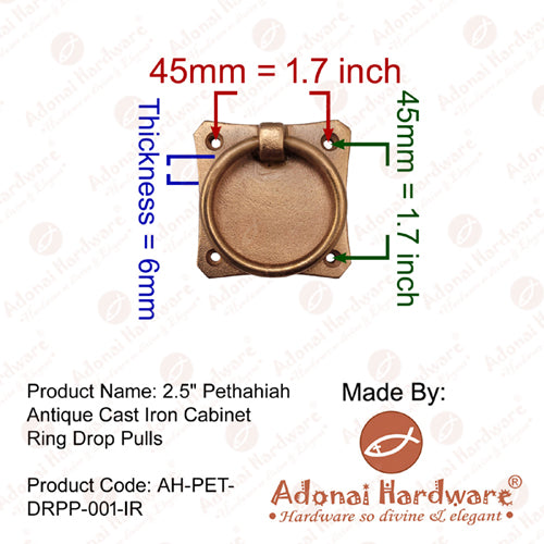 "Pethahiah" Iron Drop Pull
