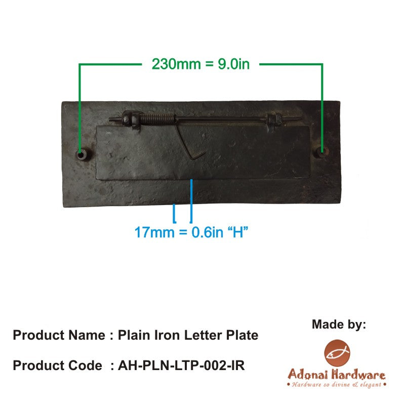 Plain Iron Letter Plate