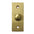 Rectangular Victorian Brass Bell Push