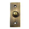 Rectangular Victorian Brass Bell Push