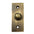 Rectangular Victorian Brass Bell Push