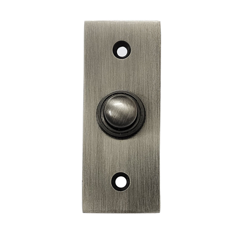 Rectangular Victorian Brass Bell Push