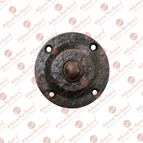 "Sherebiah" Round Brass Bell Push