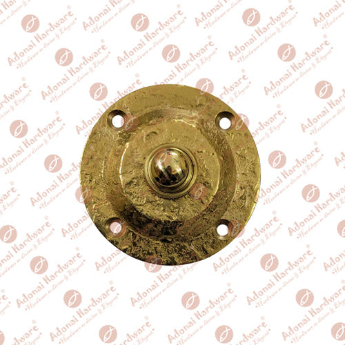 "Sherebiah" Round Brass Bell Push