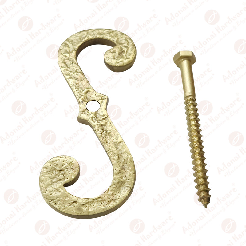 Selah Decorative Exterior Solid Brass Scroll Design Window / Shutter Dogs