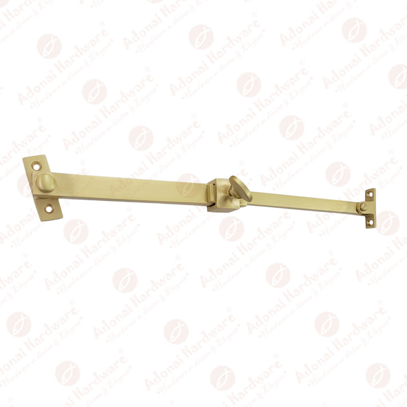 7.4 Inch Hodaiah Brass Heavy Duty Telescopic Casement Latch Lock Sliding Window Stay