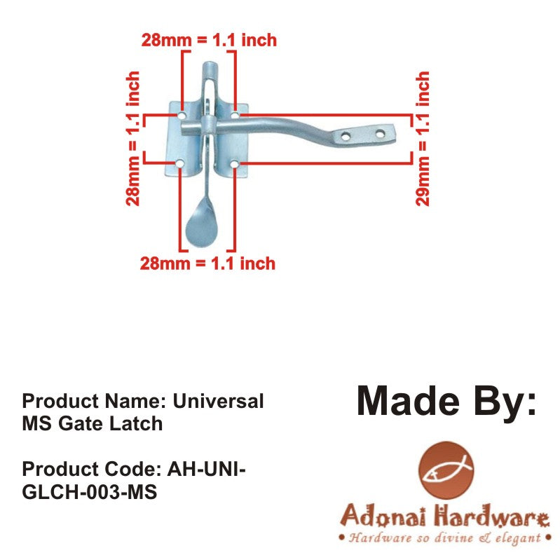 Best Universal MS Gate Latch - Adonai Hardware
