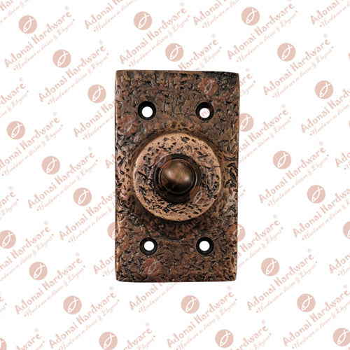 "Zimran" Brass Rectangular Bell Push