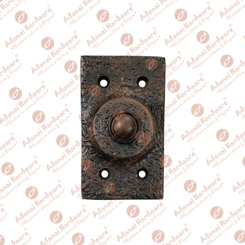 "Zimran" Brass Rectangular Bell Push