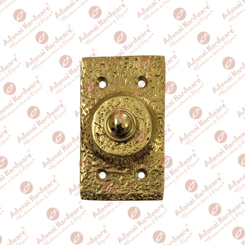 "Zimran" Brass Rectangular Bell Push