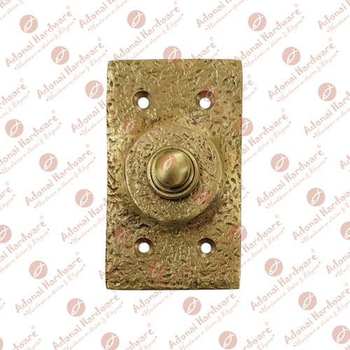 "Zimran" Brass Rectangular Bell Push