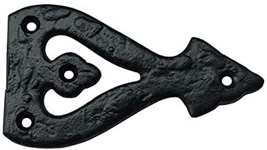 Buy 4" "Alleluia" Antique Aluminium Vintage False or Faux or Dummy Hinge Front-Premium Harware Products Online - Adonai Hardware