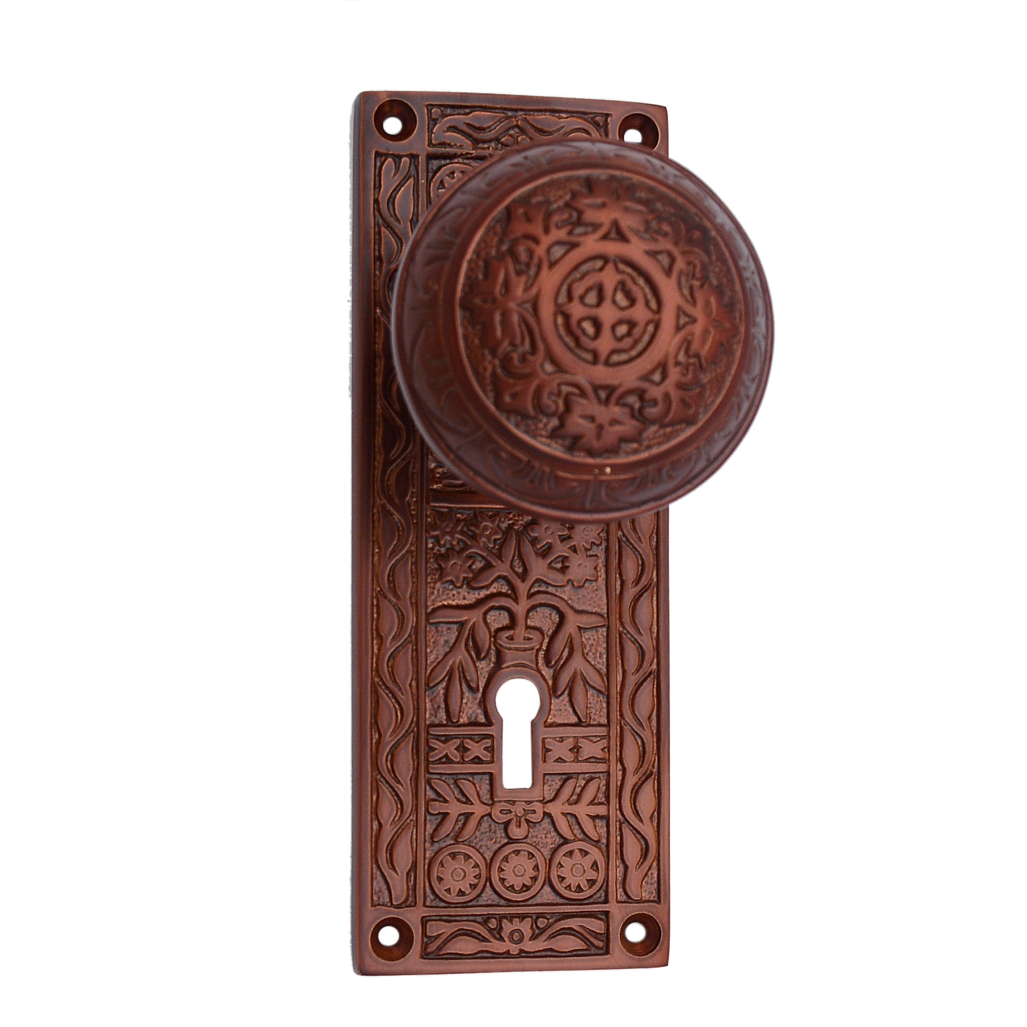 Buy "Abdeel" Silicon Bronze Door Knob with Plate-Premium Harware Products Online - Adonai Hardware